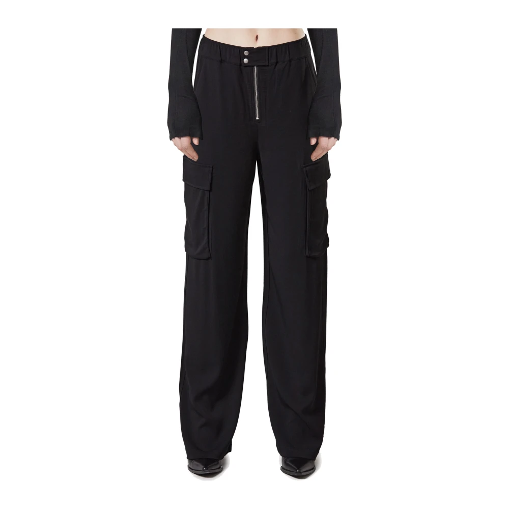 Thom Krom Cargo Wide Leg Pants Black Dames