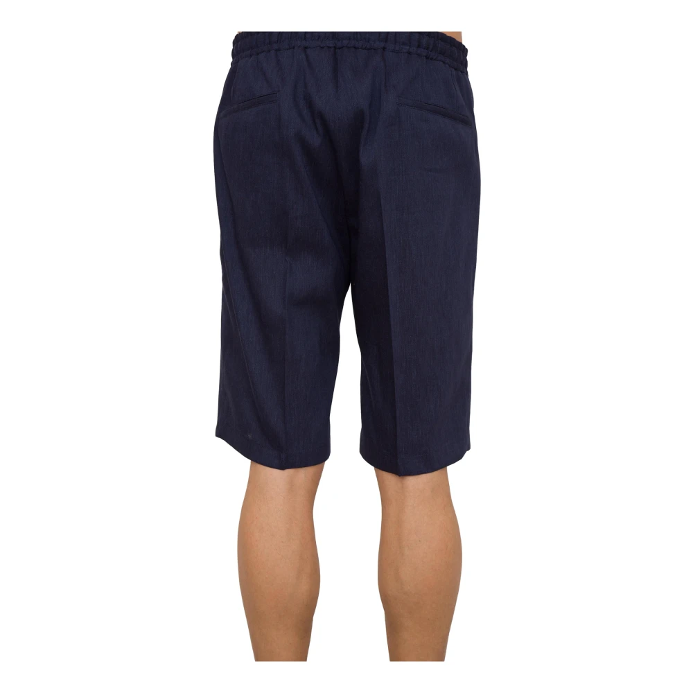 Corneliani Stijlvolle Bermuda Shorts voor Mannen Blue Heren