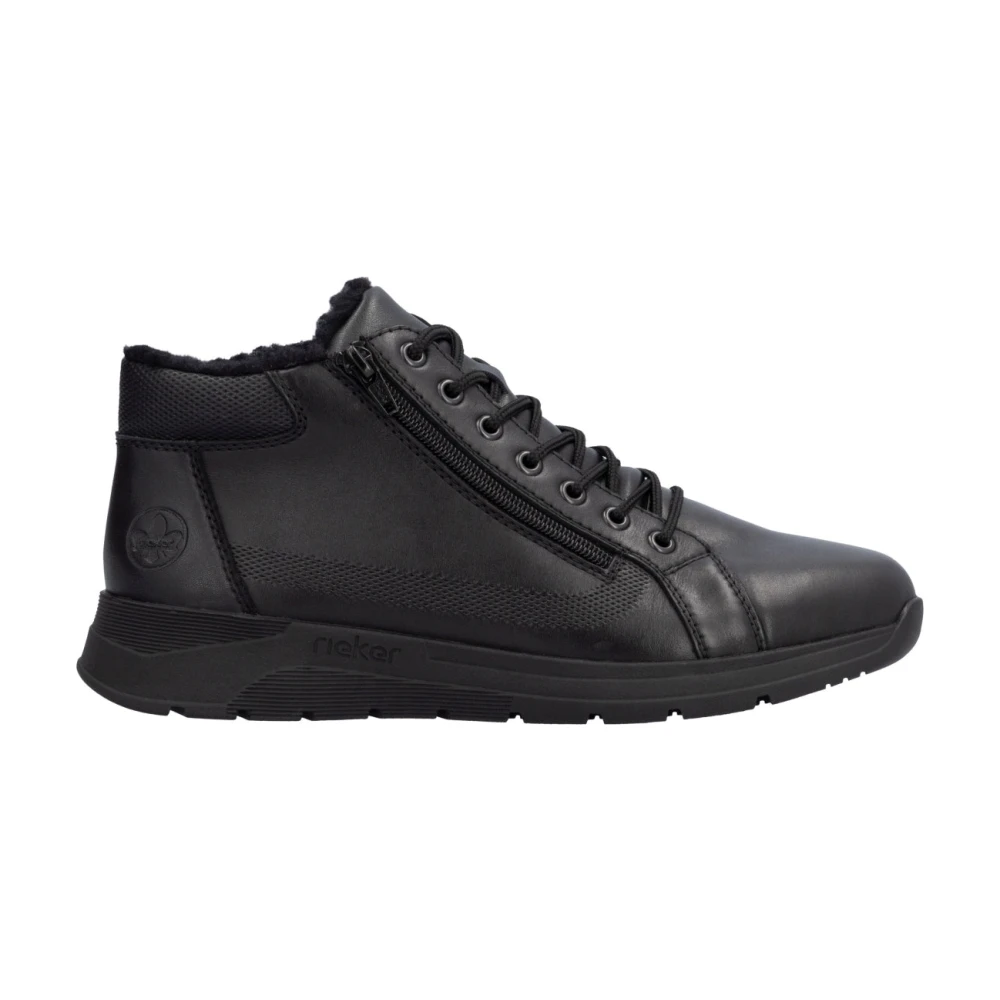 Rieker Men's Black Lace-Up Boots, 9 Uk, Casual Closed Ankle Boots