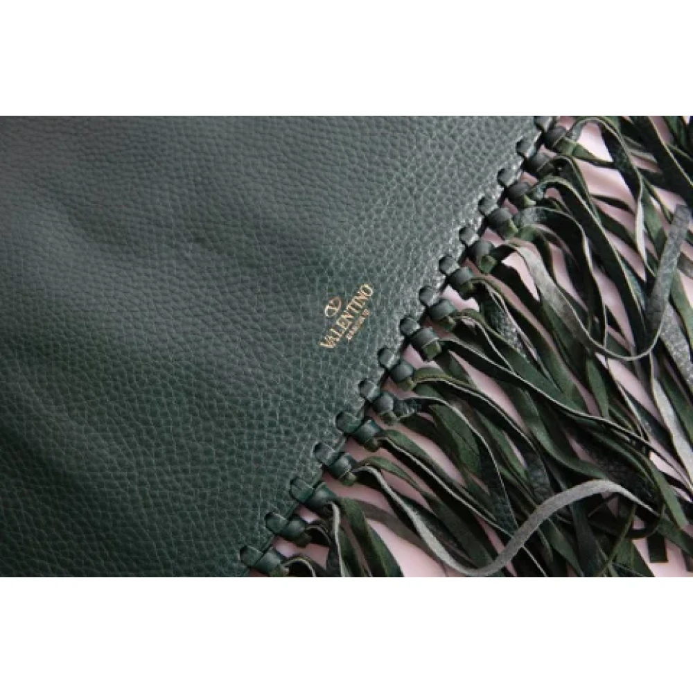 Valentino Vintage Pre-owned Leather handbags Green Dames