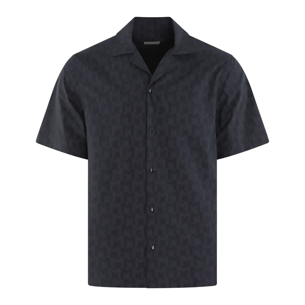 Moncler Korte mouwen shirt Herfst-Winter Collectie Blue Heren