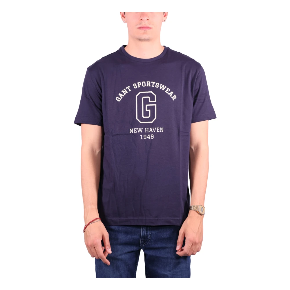 Gant - Tops > T-Shirts - Blue - Gant - Modalova
