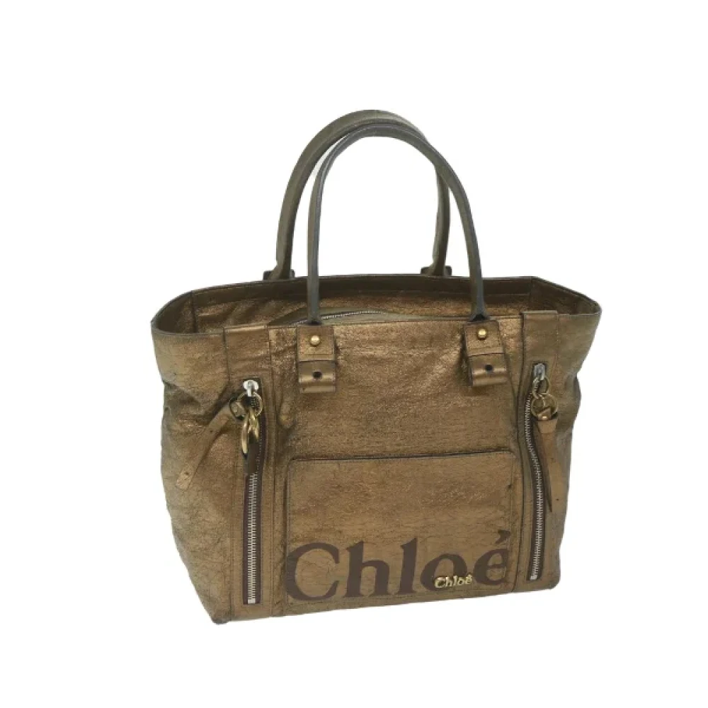 Chloé Pre-owned Leather totes Yellow Dames