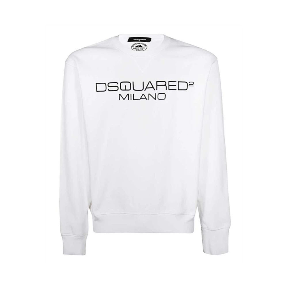 Dsquared2 Witte Sweatshirt Cool Fit White Heren