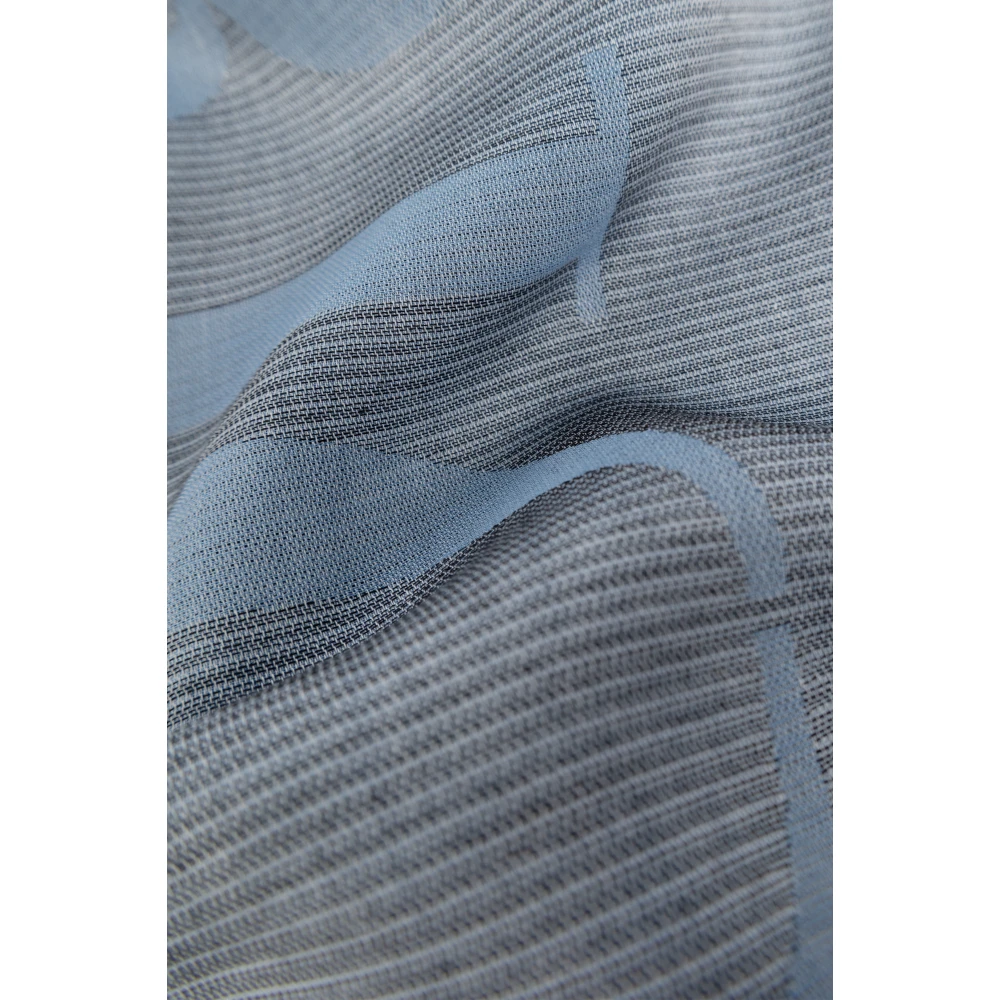 Emporio Armani Sjaal met logo Blue Heren
