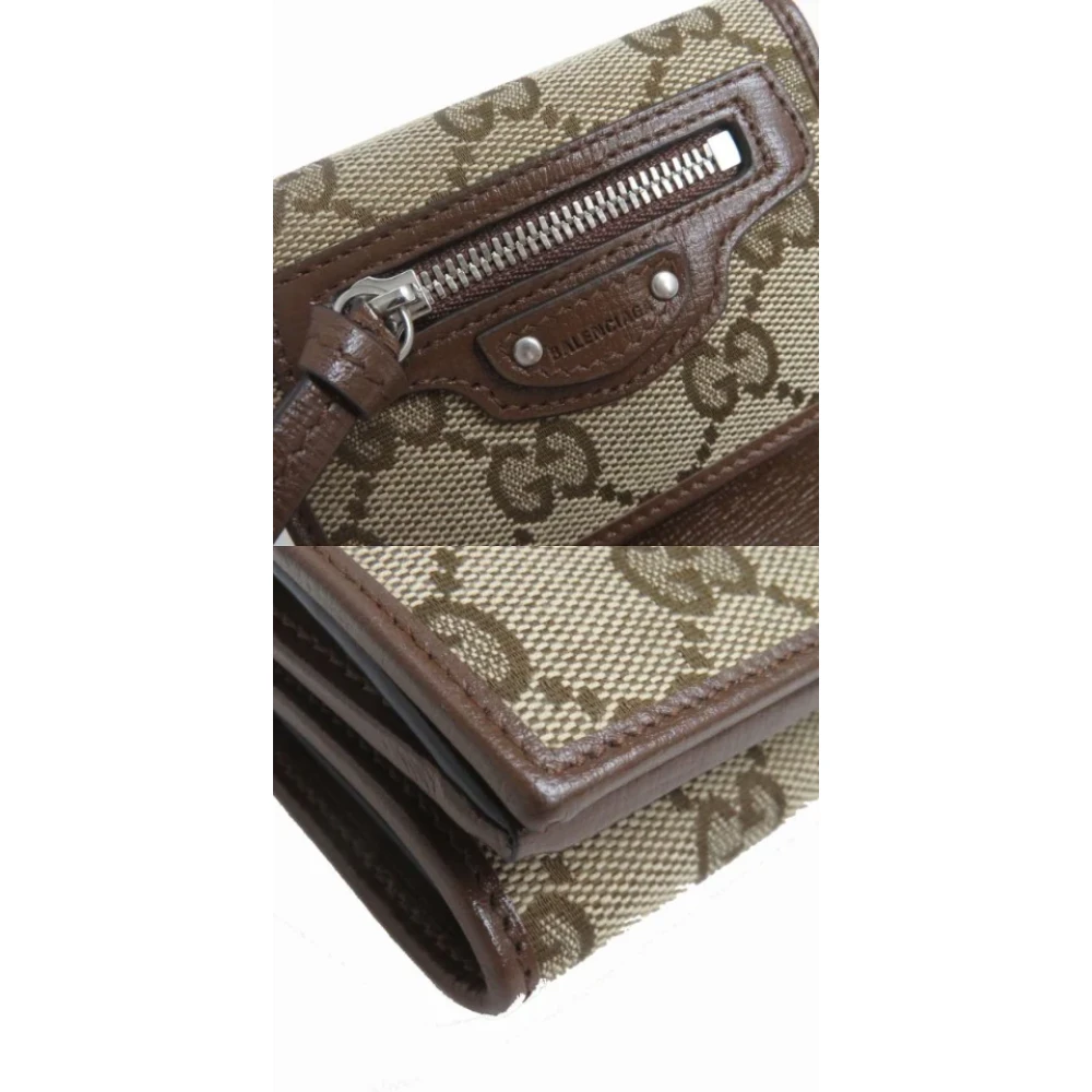 Gucci Vintage Pre-owned Canvas wallets Beige Dames
