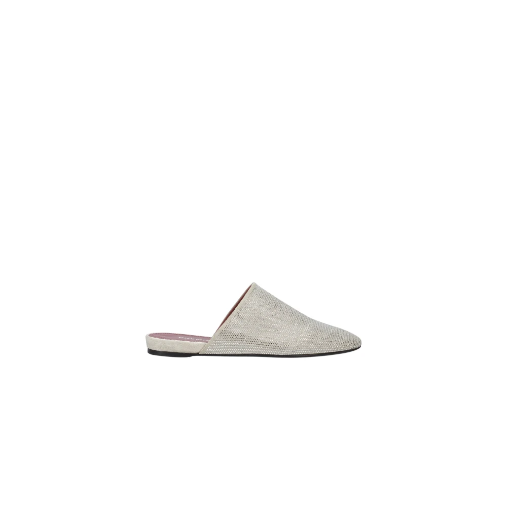 Premiata Women's Gray Mules, 5 Uk, Sabot With Rhinestones And Internal Wedge