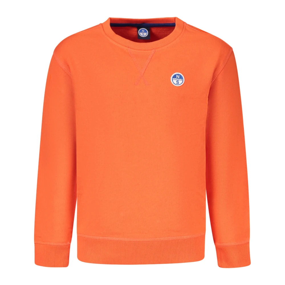 North Sails Logo Patch Sweatshirt - Unisex - Kids Sweatshirts - Orange - 10 Y - Kids