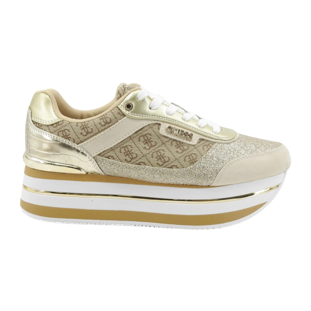 Guess Hansin Sneaker Dames Schoenen Beige