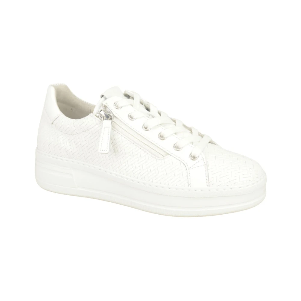 Gabor Print Sneaker N.+Tiret DZ. Dames Schoenen Wit