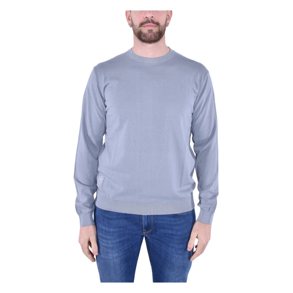Blauer Men's Gray Knitwear - Round-Neck Knitwear - 2XL - Knitwear