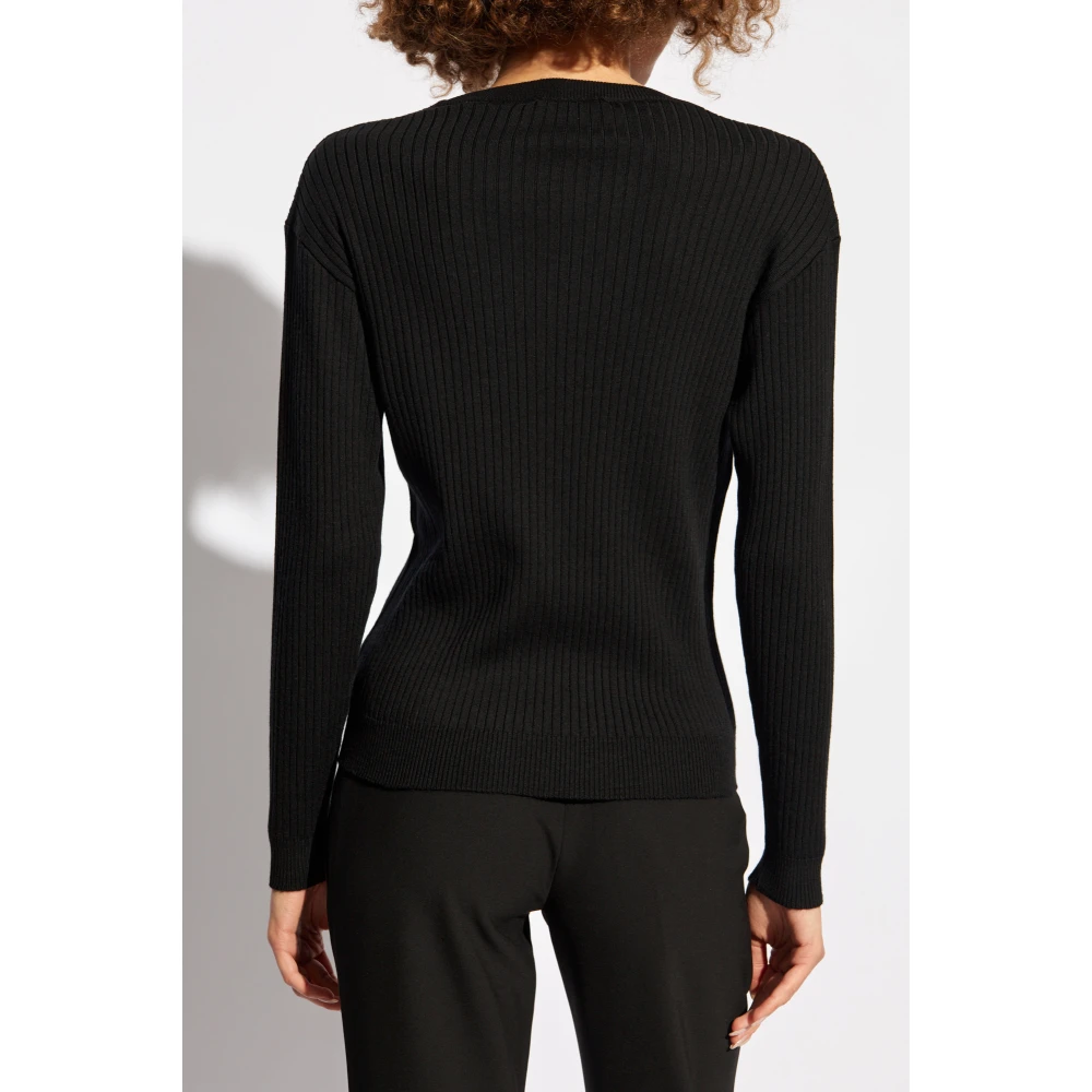 Moschino Trui met teddybeer motief Black Dames