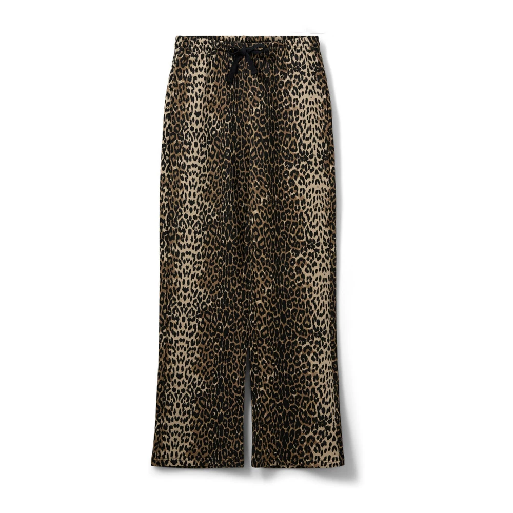 Sofie Schnoor Luipaardprint Loszittende Sweatpants Brown Dames
