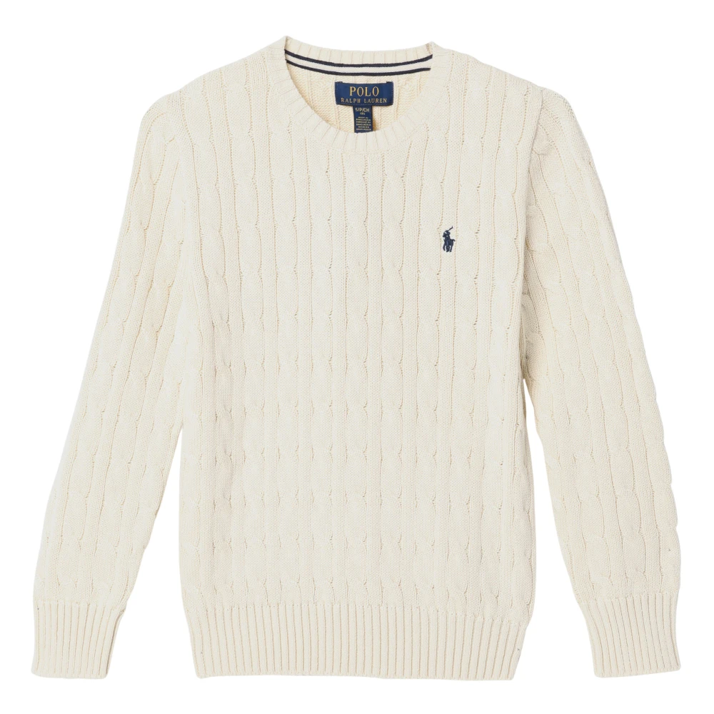 Ralph Lauren Boys Beige Round Neck Jumper