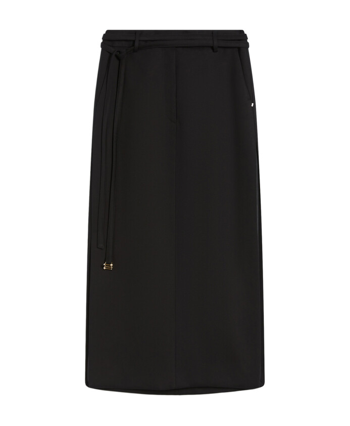 black-skirt-with-double-wrap-belt