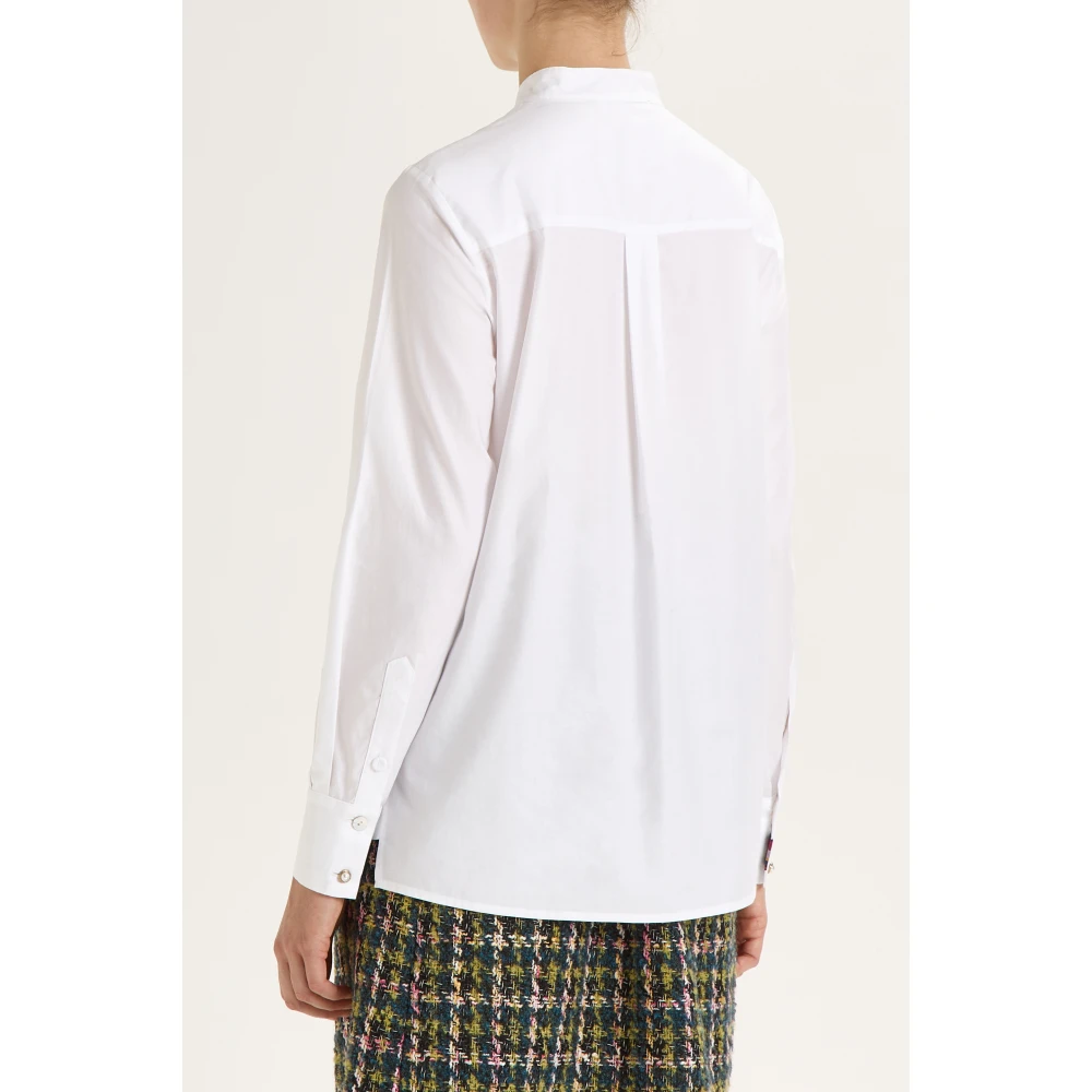 Maliparmi Elegante Witte Shirt White Dames