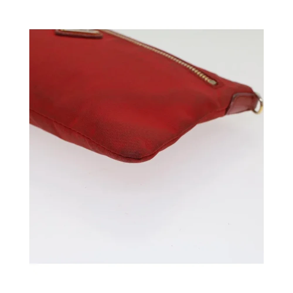 Prada Vintage Pre-owned Nylon prada-bags Red Dames