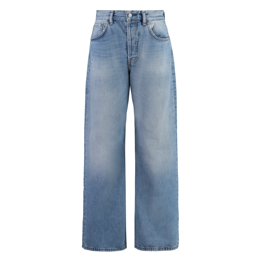 Acne Studios Klassieke Denim Jeans met Koperen Details Blue Dames