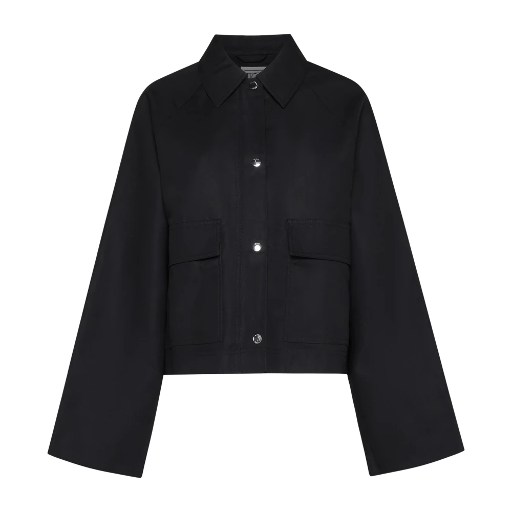 TotêMe Zwarte Wollen Jas Black Dames
