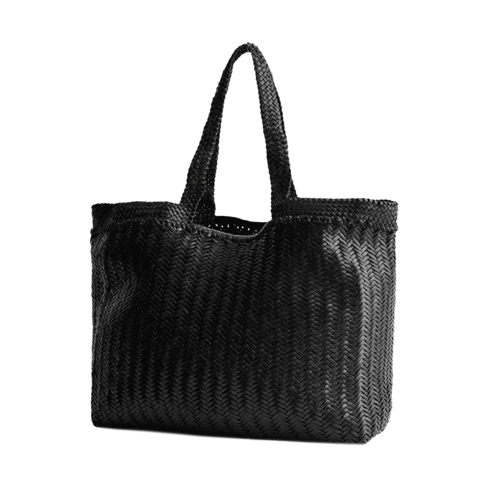Dragon Diffusion Zwarte Leren Tote Tas Black Dames