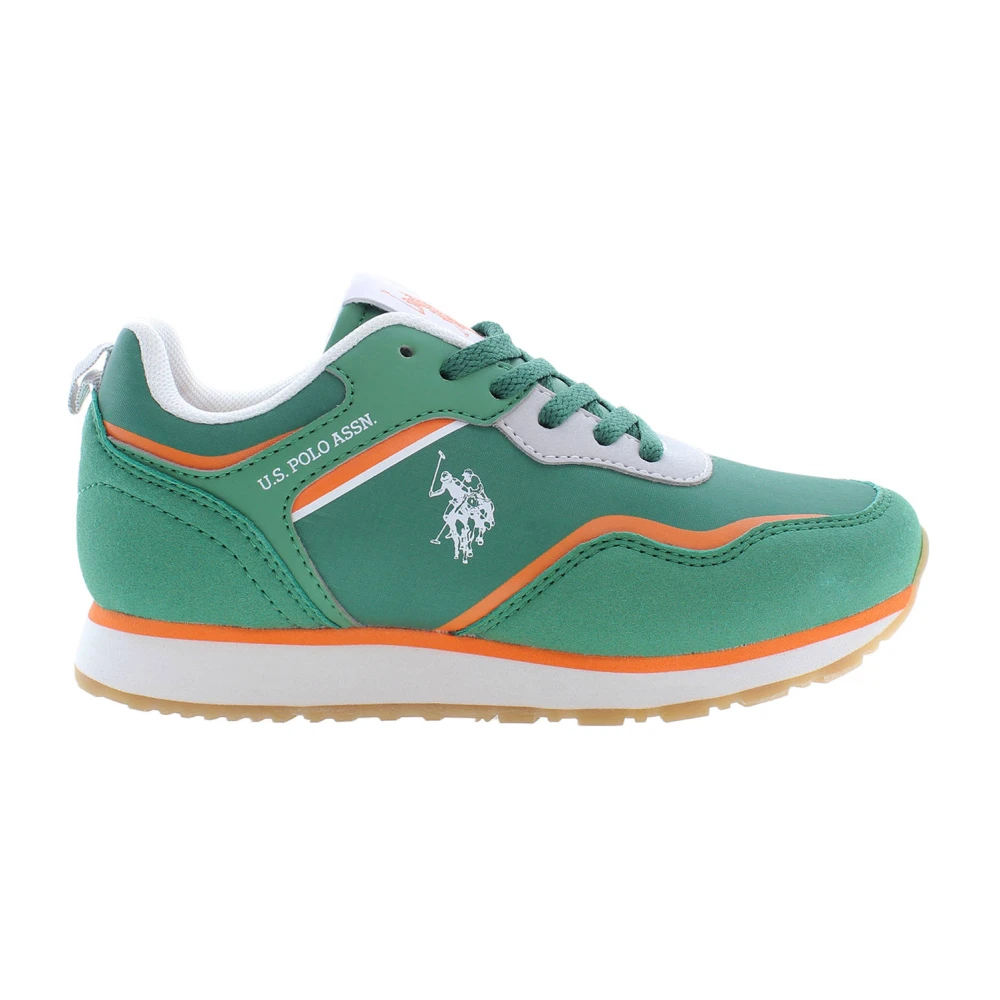 U.s. Polo Assn. Unisex Kids Green Kids Sneakers, 33 Eu, Sports Shoe