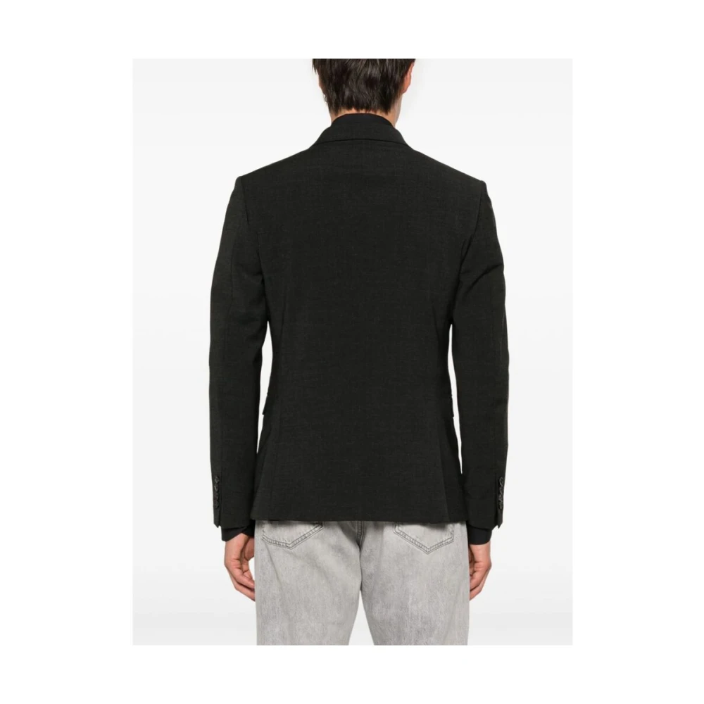 Reveres 1949 Antracietgrijze Jas met Inkeping Revers Gray Heren