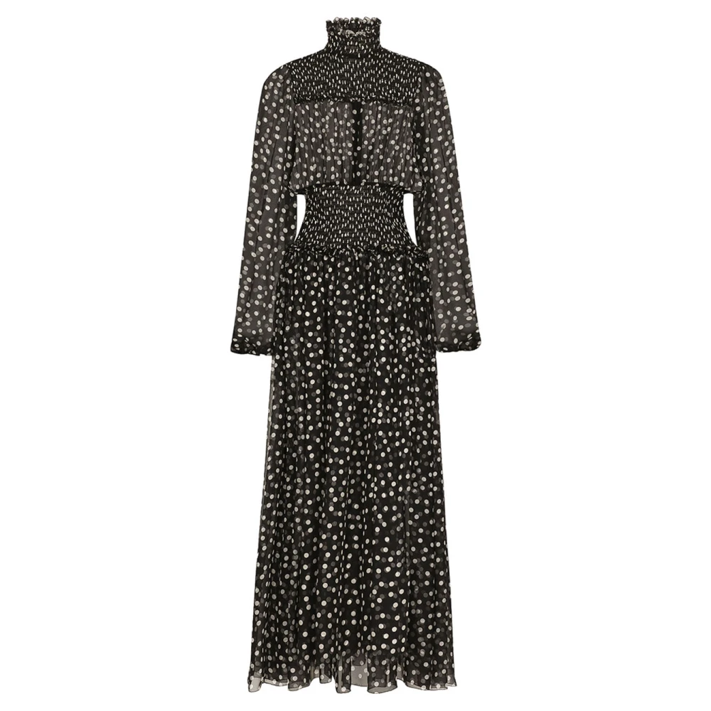 Dolce & Gabbana Elegante Zwarte Jurk F6Gadths1Kdhnbdw Black Dames