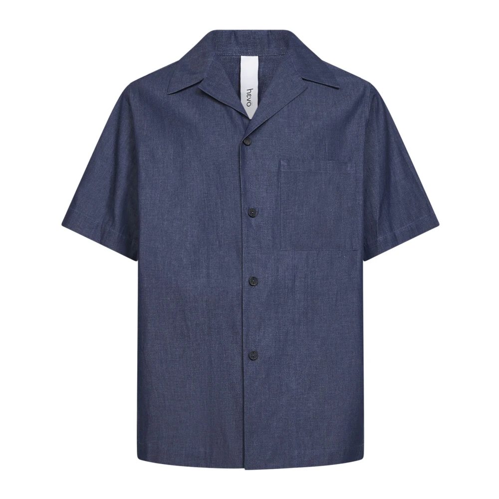 Hevo , Short Sleeve Shirts, Male, Blue, M, Shirts