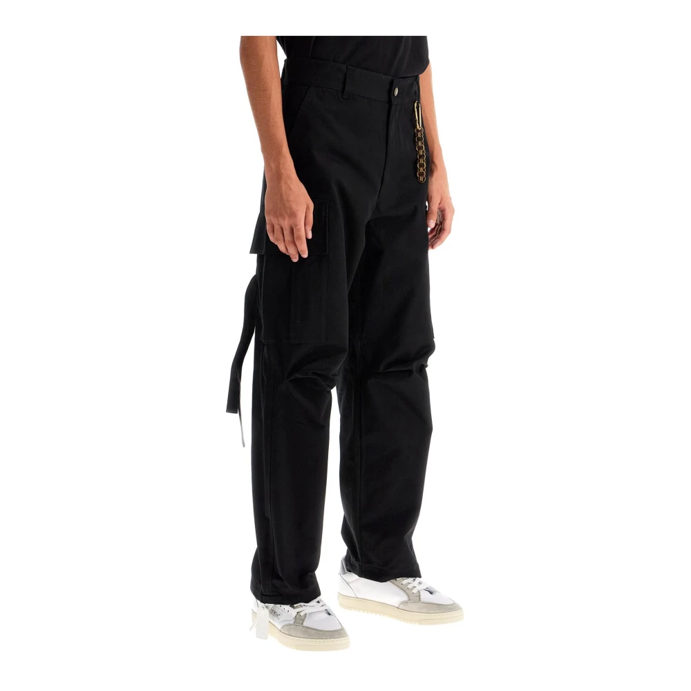 Darkpark Cargo Broek met Wijde Snit Black Heren