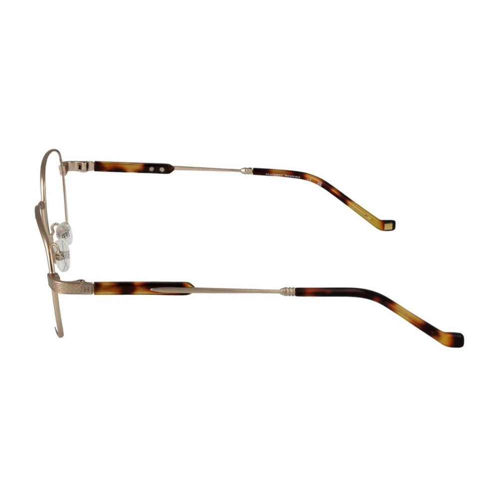 Hackett Gouden Metalen Optische Frames met Blauw Filter Gray Heren