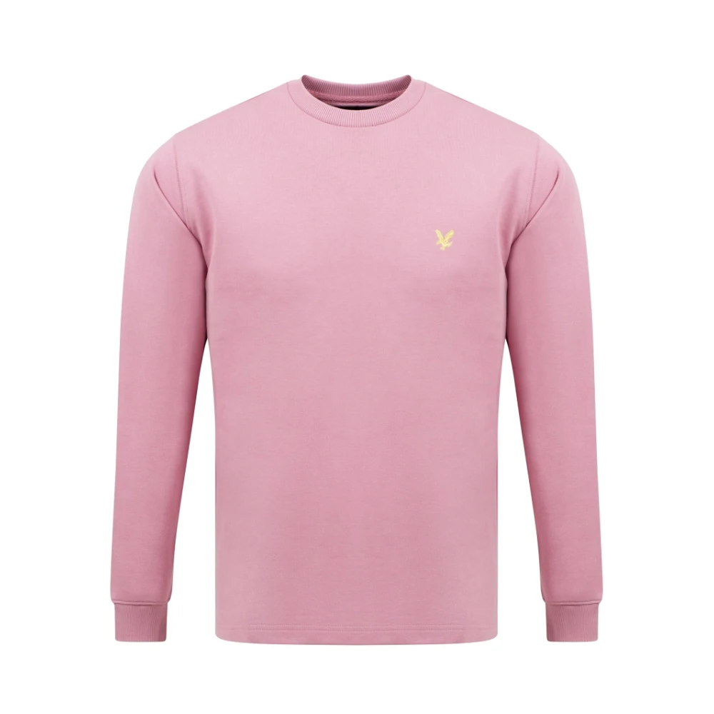 Lyle & Scott Casual Crewneck Sweatshirt för Män Pink, Herr