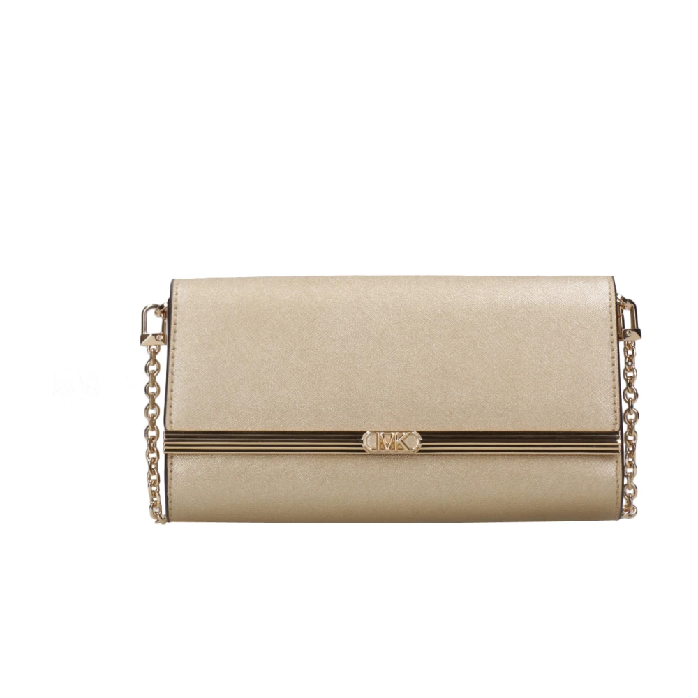 Michael Kors Golden Chain Schoudertas Beige Dames