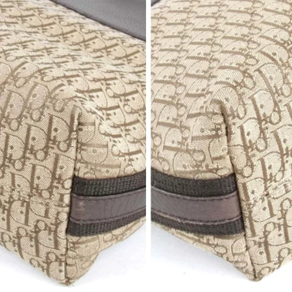 Dior Vintage Pre-owned Canvas shoulder-bags Brown Dames