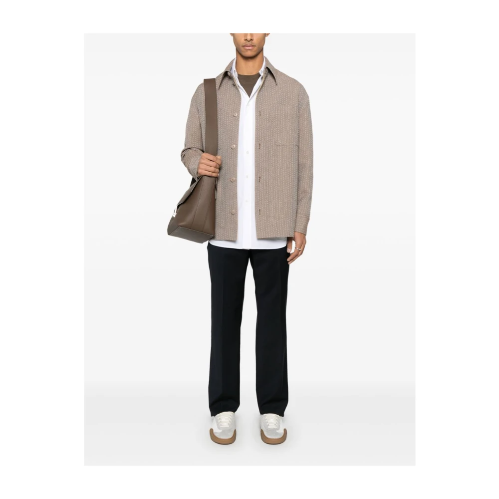 Fendi Wit Shirt voor Mannen White Heren