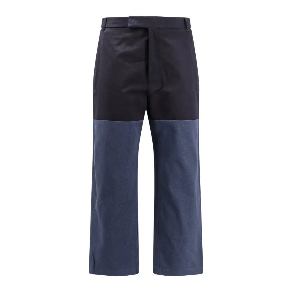 Thom Browne Katoenen combinatiebroek met metalen haken Blue Heren