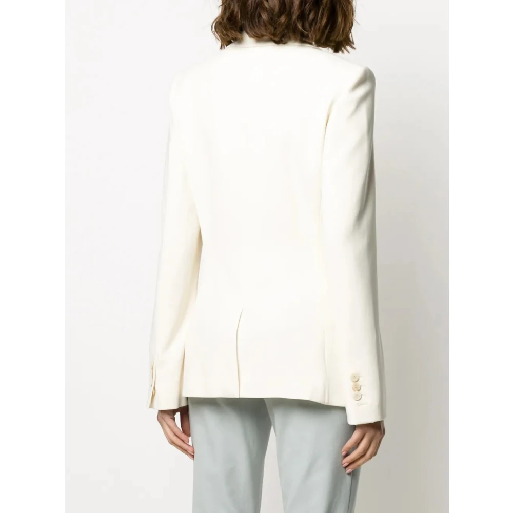 Theory Crepe Staple Blazer Beige Dames