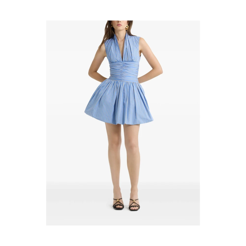 Patou Lichtblauwe V-hals mouwloze jurk Blue Dames