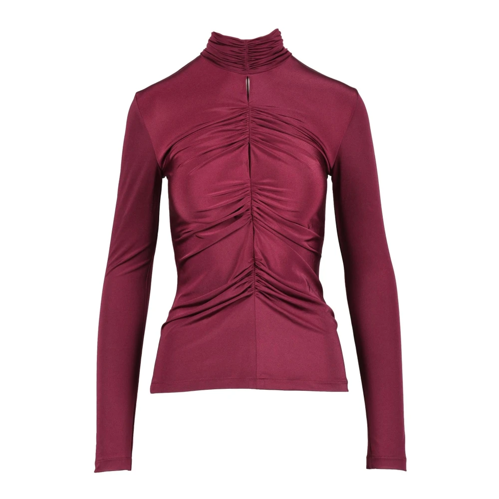 Nineminutes Top van polyestermix met unieke stijl Purple Dames