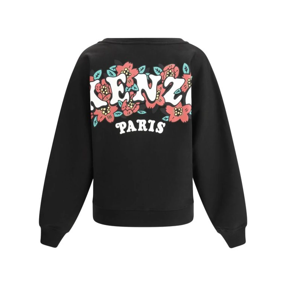 Kenzo Pluche Monogram Sweatshirt Black Dames