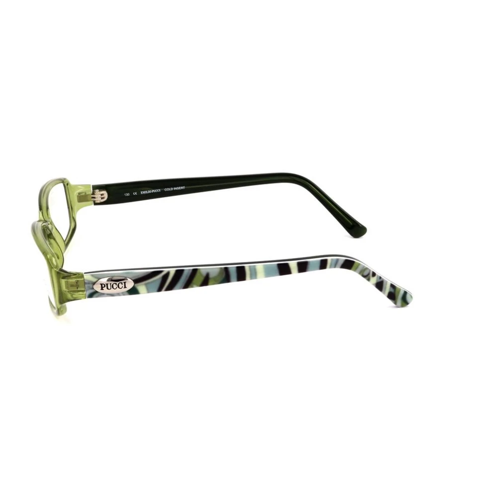 EMILIO PUCCI Groene Chic Plastic Frame Bril Green Dames
