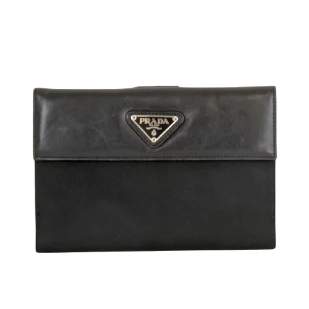 Prada Vintage Pre-owned Nylon wallets Black Dames