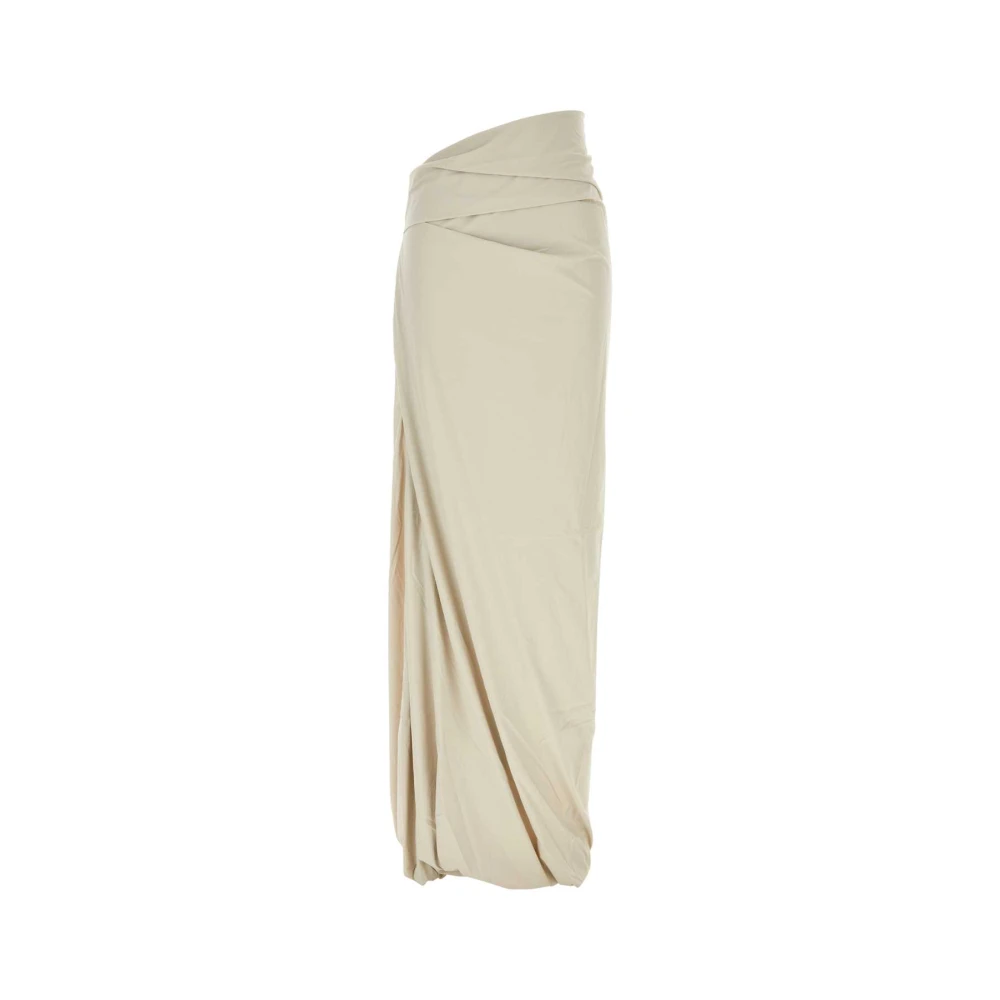 Entire Studios Gestructureerde Zand Nylon Rok Beige Dames