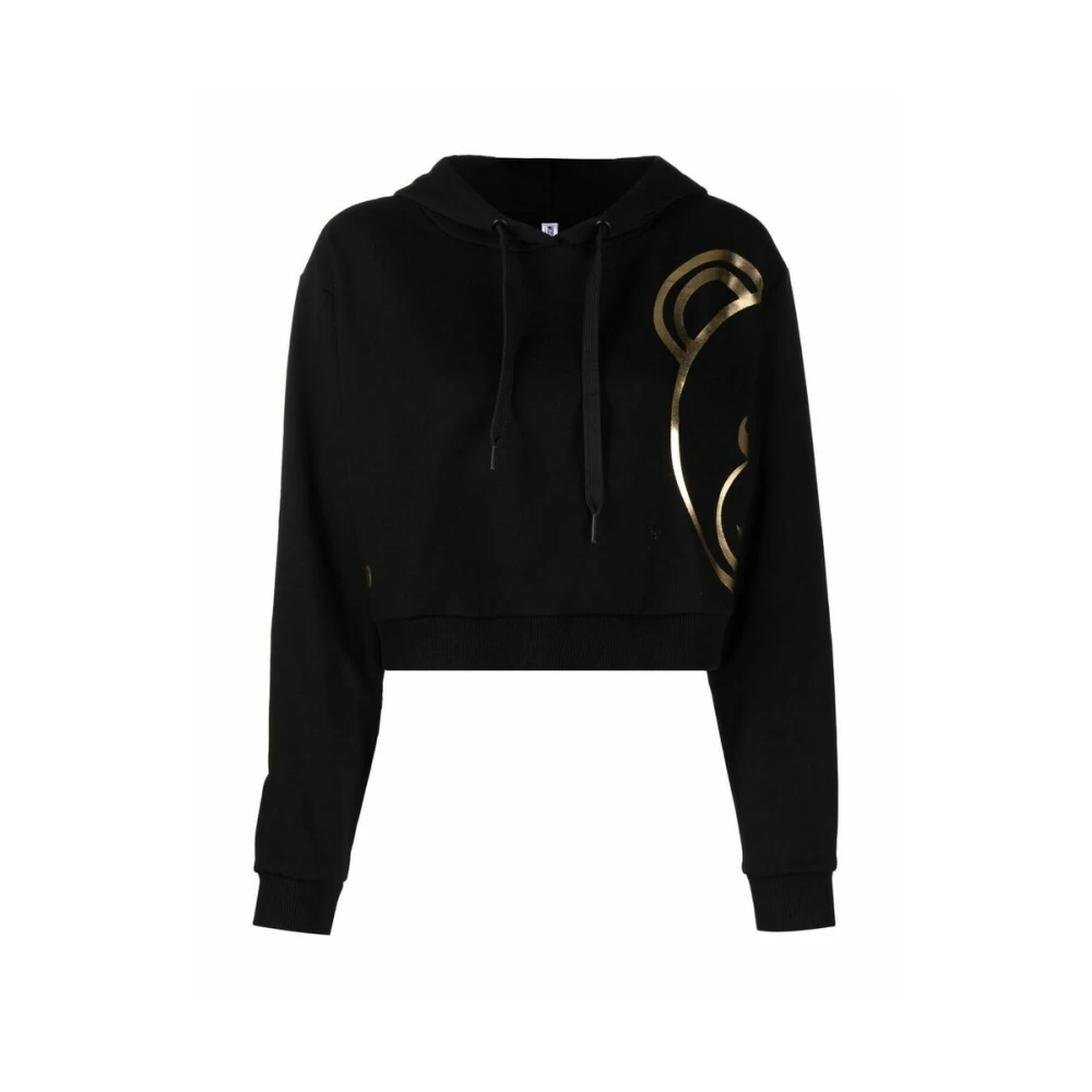 Moschino Hoodie med Stil Black, Dam