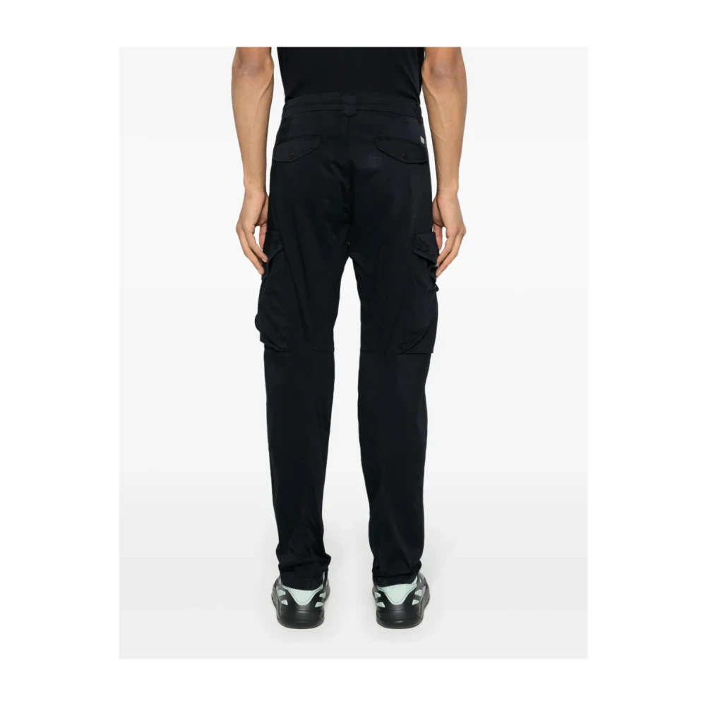 C.P. Company Blauwe Cargo Broek met Drukknoopsluiting Blue Heren