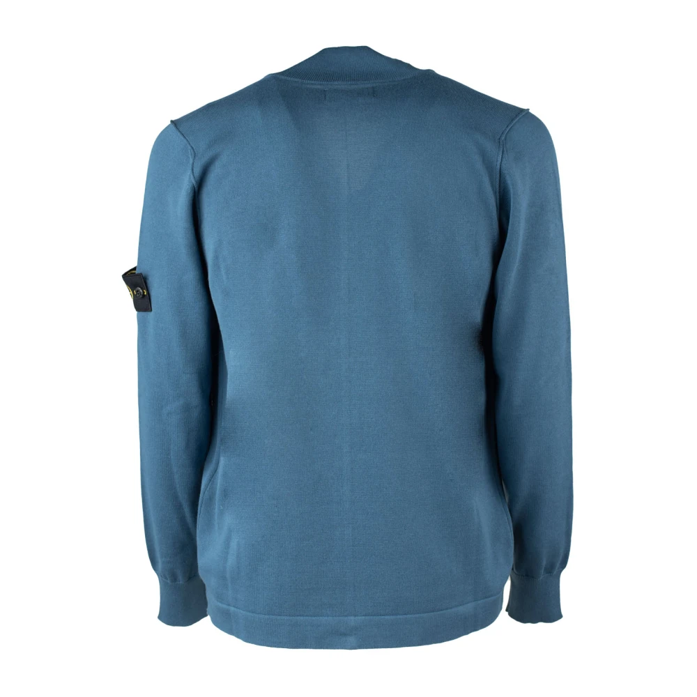 Stone Island Stijlvolle Sweatshirt met Rits Blue Heren