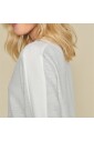 robe-grise-a-col-v-avec-garnitures-blanches