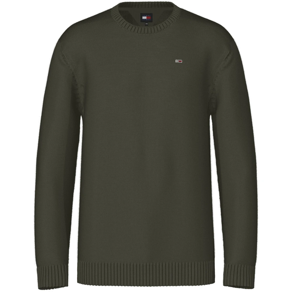 Tommy Jeans Grön Crewneck Tröja Höst/Vinter Kollektion Green, Herr