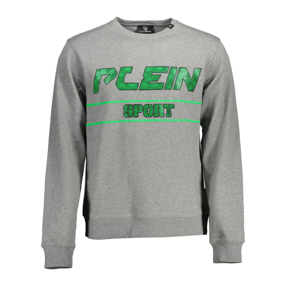 Plein Sport Men's Grey Long Sleeve Sweatshirt With Print