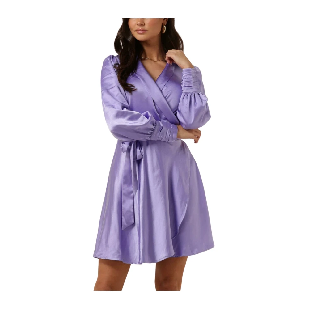 Notre-v Dames Jurken Nv-doris Satin Dress Purple Dames