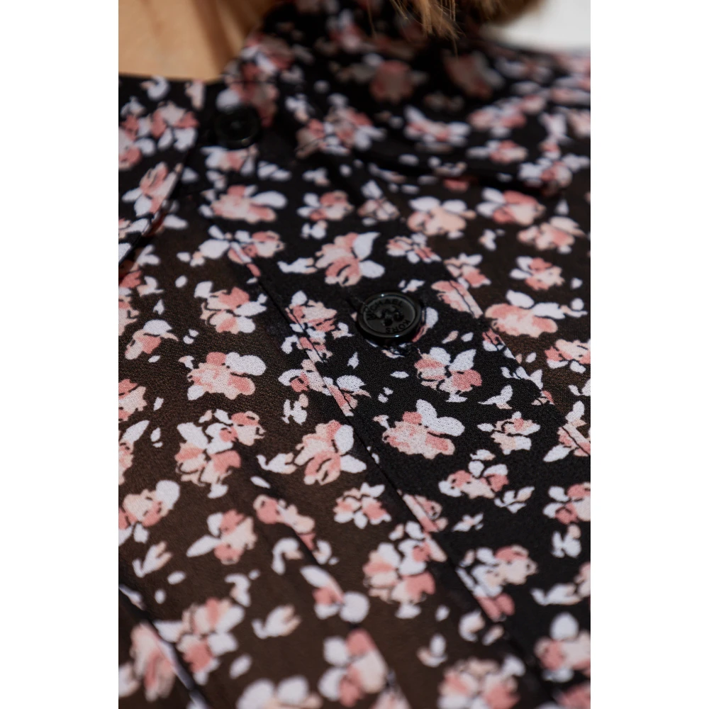 Michael Kors Jurk met bloemenpatroon Black Dames